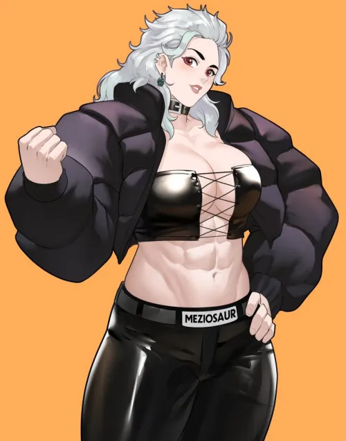 Thumbnail Dorohedoro's Noi Meziosaur Illustration by TheTMoneyMan | Fit Drawing Girls Category