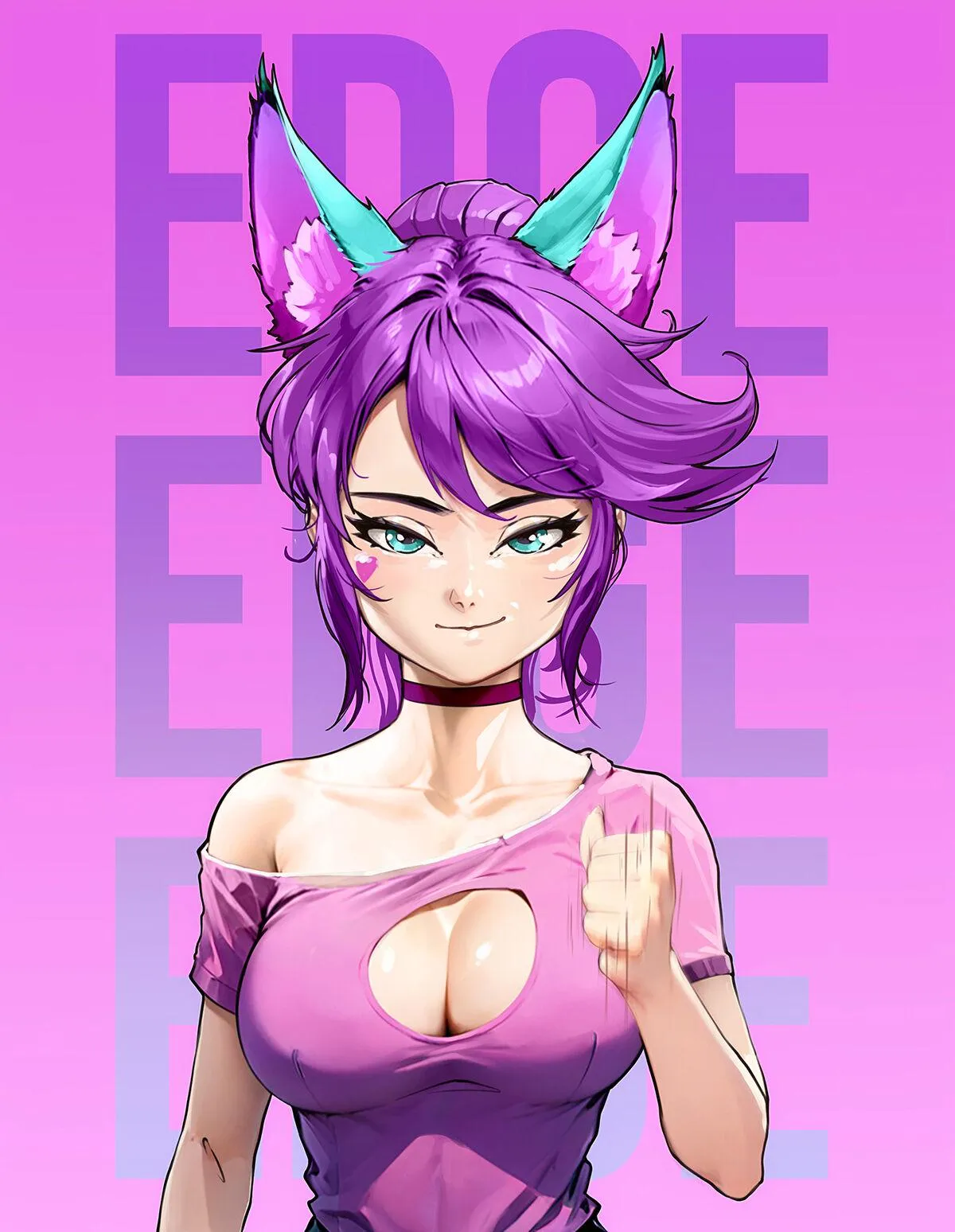 She likes playing games with her partners Koneko Queen by SpiceNWolf51