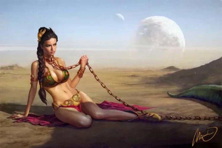 Thumbnail Leia Chained: A Steamy Star Wars NSFW Story by DeeMinister