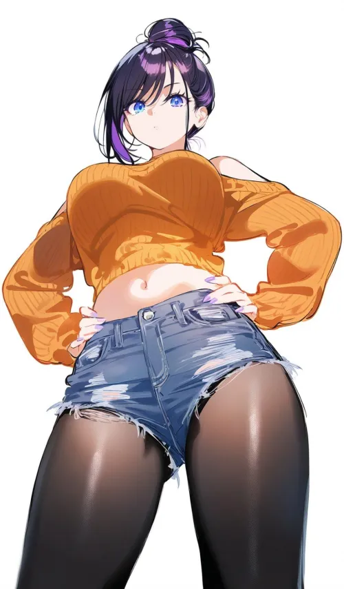 Thumbnail Tights and Denim Shorts: A Thighdeology Exploration by CheetahSperm18