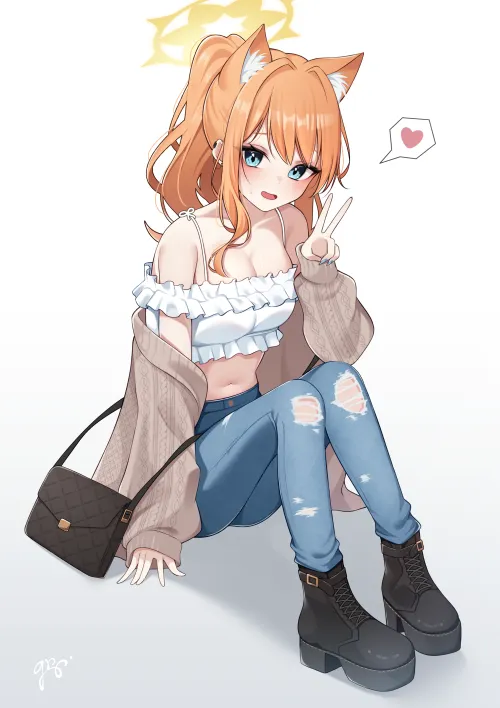 Thumbnail Mari Blue Archive: Explore the World of Anime Midriff by Author CheetahSperm18