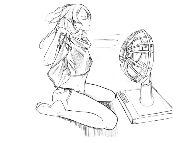 Thumbnail Title: Cooling Off: A Steamy Elf-Hentai Adventure by Willofvibes