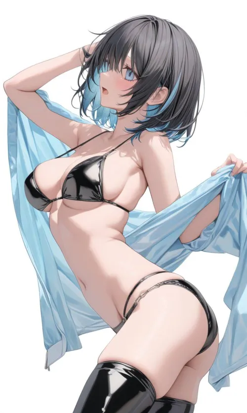 Thumbnail Latex Bikini - A Stylish Choice for Your AnimeMidriff Cosplay by Author CheetahSperm18