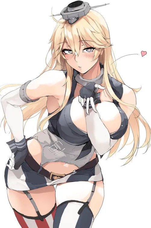 Thumbnail Iowa Blows You a Kiss Zekkyon KanColle: A Steamy Review by Author llamanatee | Exploring the Category of BigAnimeTiddies
