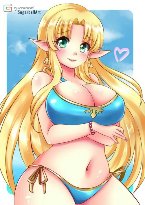 Thumbnail Princess Zelda Sugarbellart on Pixiv: Exploring Breath of the Wild Fan Art by TheDerpSpoon | BigAnimeTiddies Category