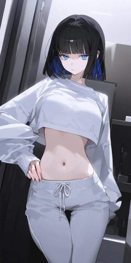 Thumbnail Stylish White Crop Top Picks for Your Anime Midriff Look by CheetahSperm18