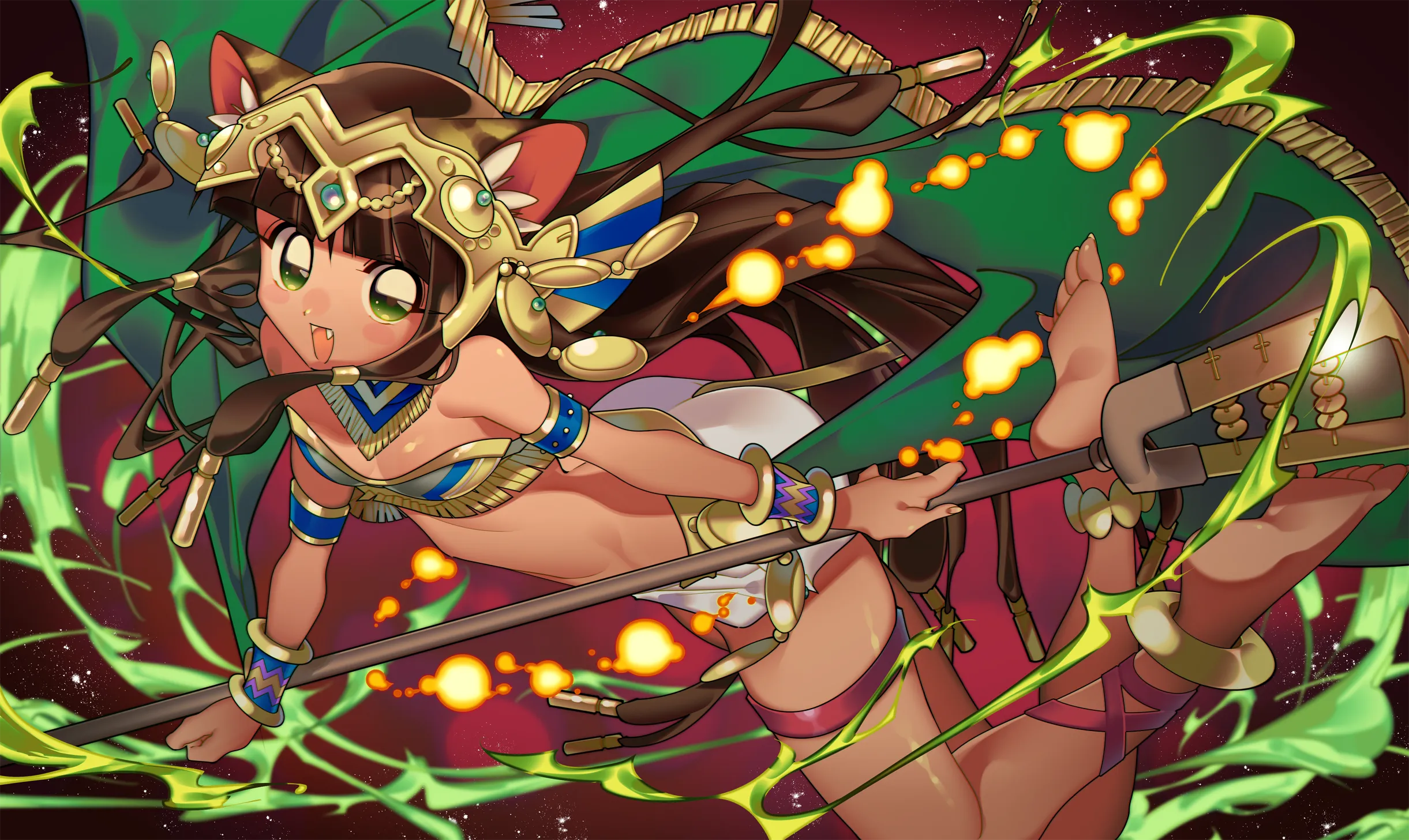 Bastet Landscape Shot Puzzle and Dragons by Keyblade_Yoshi