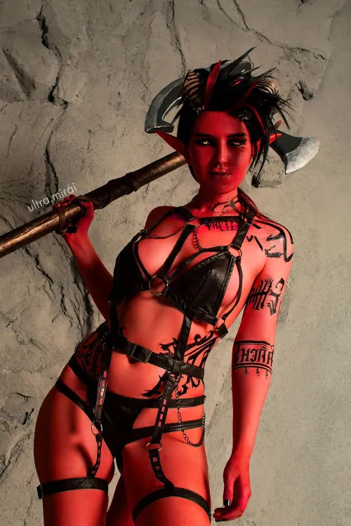 Thumbnail Karlach Cosplay from Baldur's Gate 3 by ultra-mirai - A Detailed Look | CosplayLewd Category