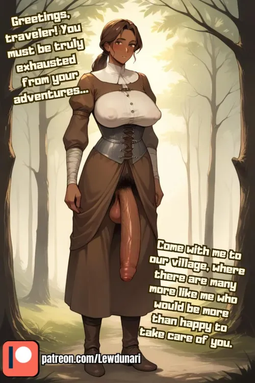 Thumbnail Futanari Village: A Sultry Tale by Lustynari in the Futadomworld Category