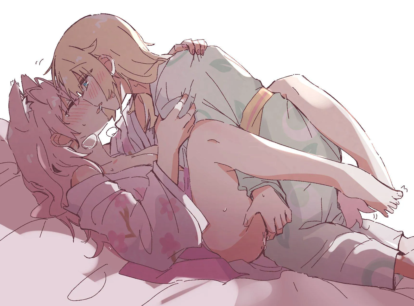 Iroha pleasuring Koyori Hololive by oreci2