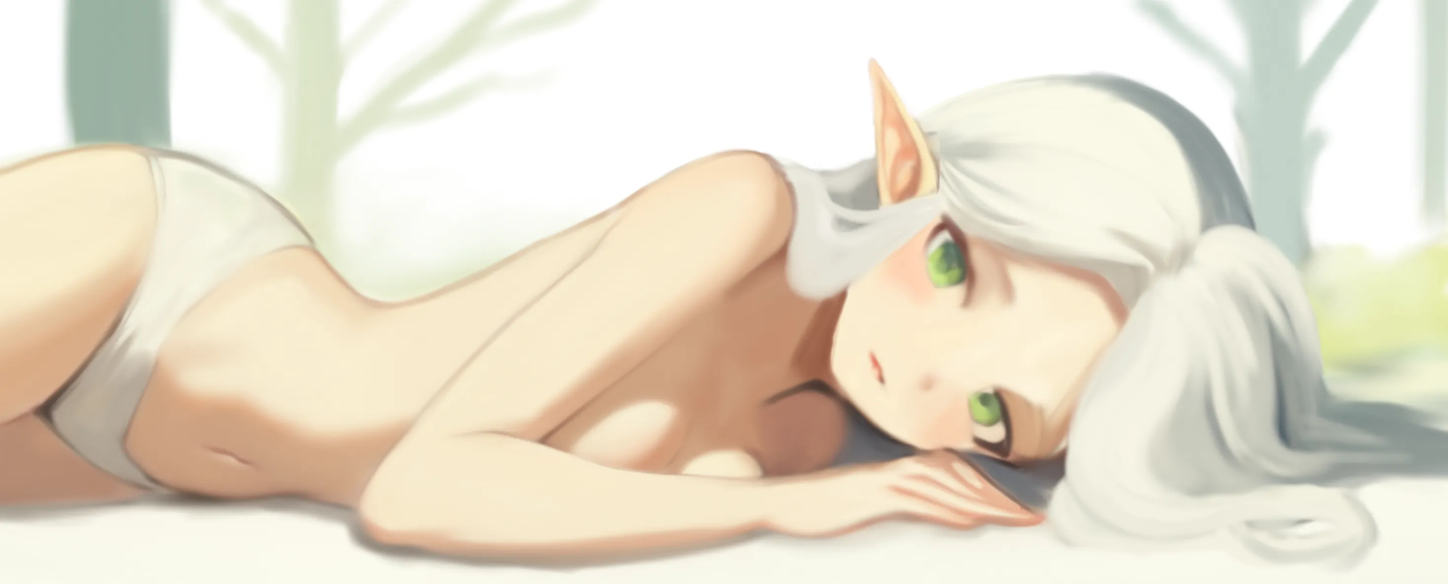 Cute elf laying down  by Tayles_Modeling