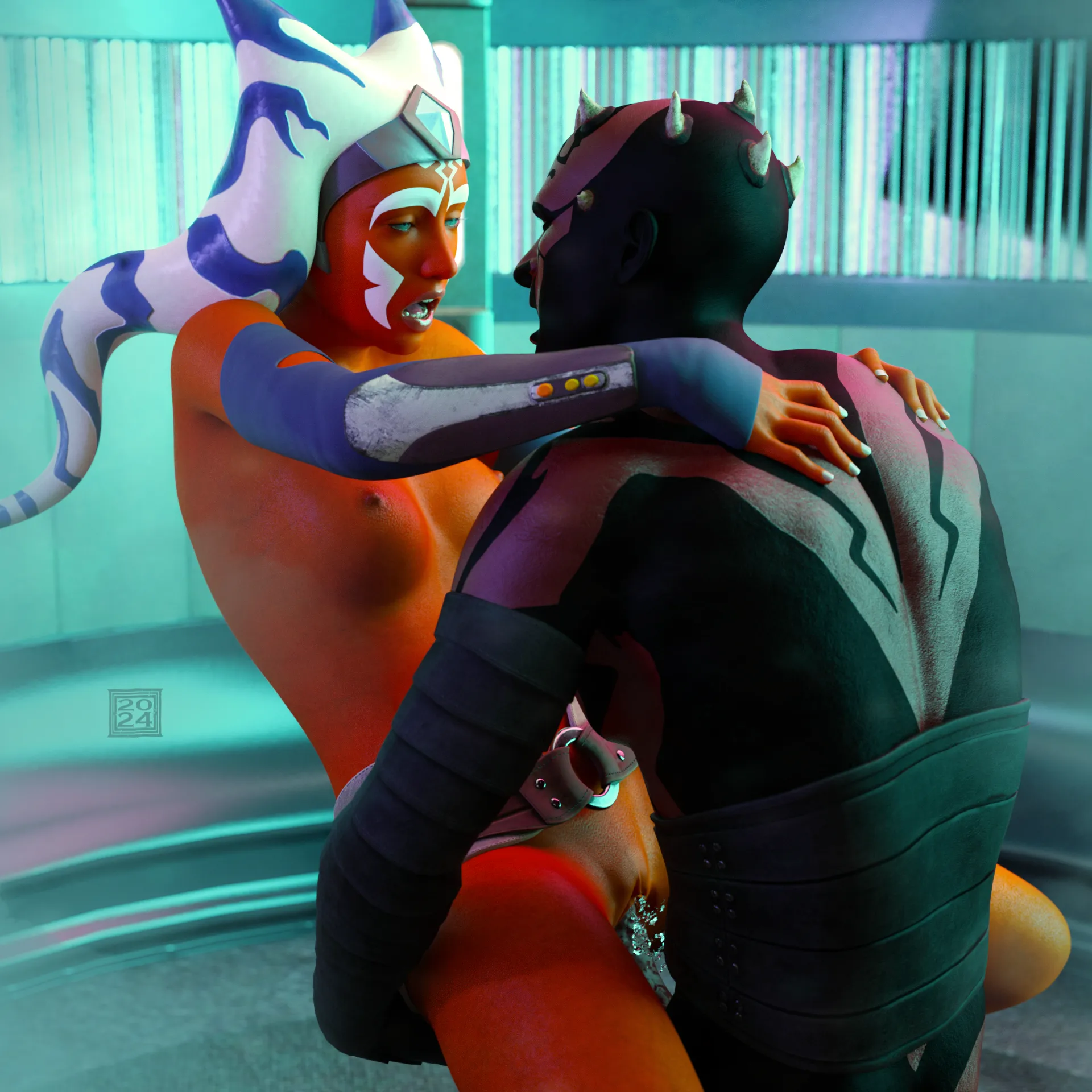 Ahsoka caught in the elevator by Maul spiceoflife69 by spiceoflife_69
