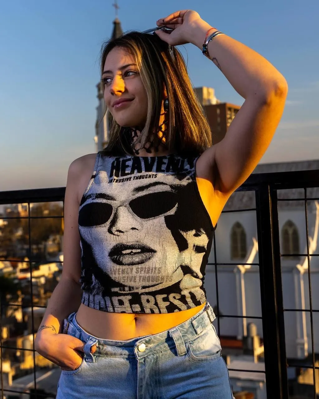 A crop top paired with jeans is always stylish by sports-and-smiles