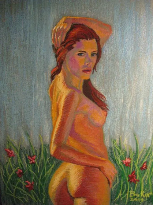 Thumbnail Discover Unique Little Caprice Original Artwork in 18x24 by Loubakerart