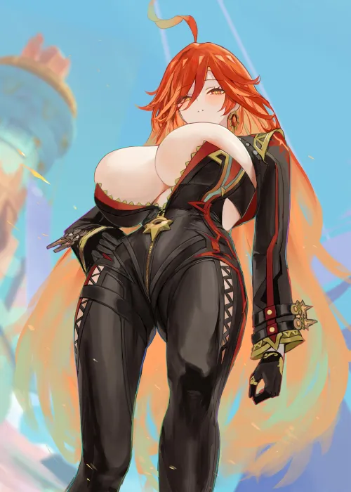 Thumbnail Mavuika Genshin Impact: A Unique Perspective by CheetahSperm18 | Exploring the World of Anime Bodysuits