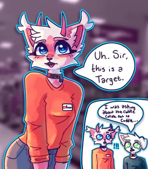 Thumbnail Furry Art Collaboration: Cuddle Collab by rosefloofykitty