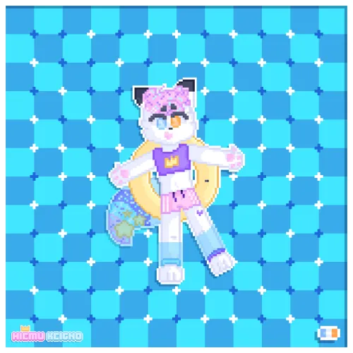 Thumbnail Furry Artist hiemukeigno Captures Movement in 'Uuuuuh Da Water' Piece