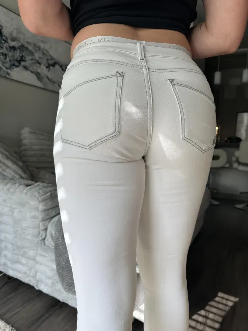 Thumbnail Exploring the Sensual Side of White on White: A Stunning Visual Collection by cumwcourt in the Sexy Girls in Jeans Category
