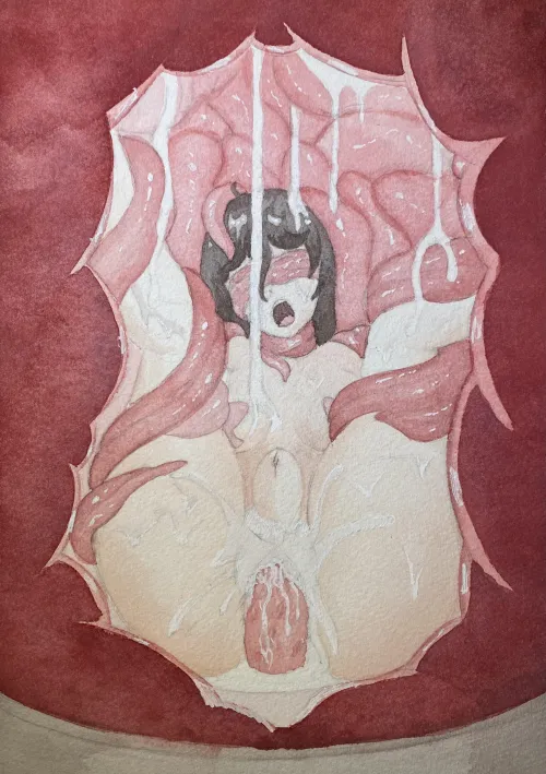 Thumbnail Captivating Artwork by squid648 Depicting 'I Don't Think She's Gonna Get Out of There Any Time Soon' from GameOverGirls