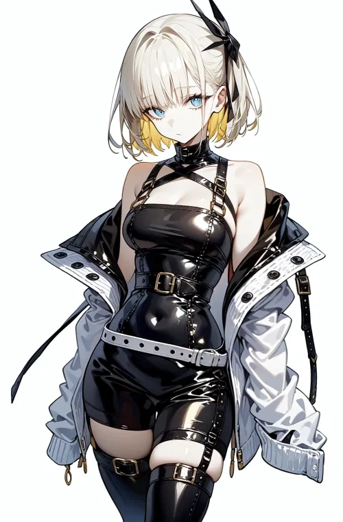 Thumbnail How to Rock a White Jacket and Casual Latex Outfit for Anime Bodysuits: A Fashion Guide by CheetahSperm18