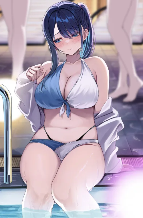 Thumbnail Kouhai at the Pool: A Steamy Udonalium Original by Elegantloveglimmer | Sukebei Category