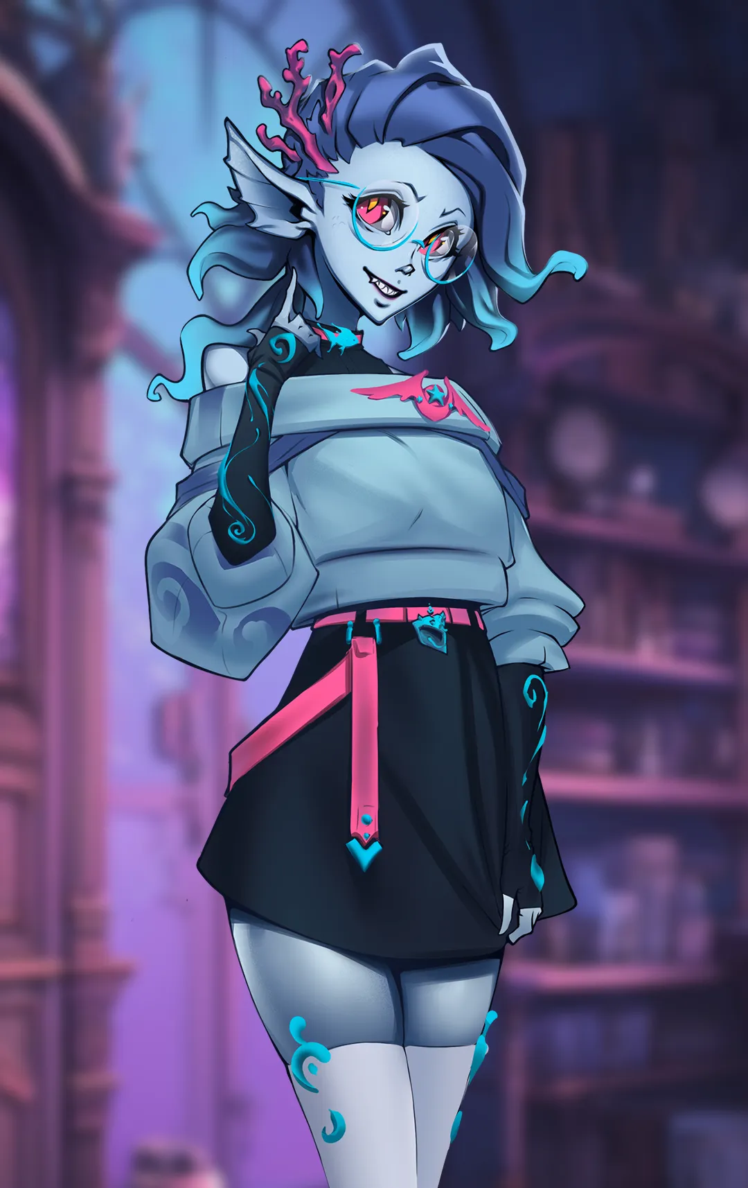 Shu  amphibian girl Ninego The Veil Chronicles Nix University  by SilkswormTM