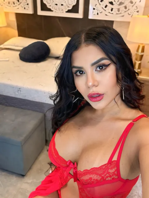 Thumbnail Luxurious Red Lingerie: A Must-Try with viioletlover's Cozy Bed Setup for a Perfect Night