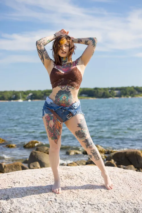 Thumbnail Sexy Beach Day: Flaunting My Inked Body - A Classy and Sultry Vibe by SexySultryRei72