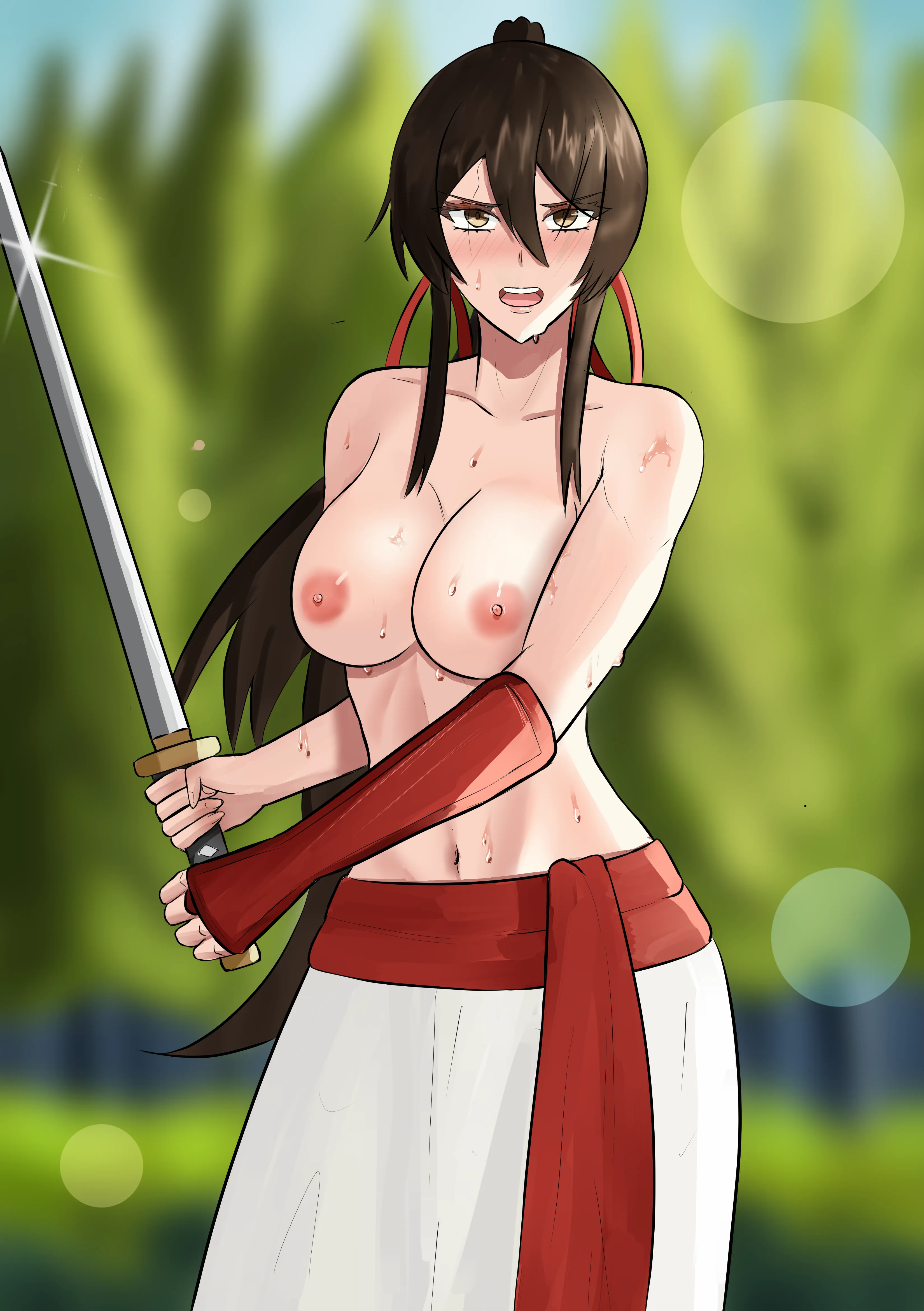 Sagiri Asaemon Training Hells Paradise Winter Kitsune by Winter_KitsuneArt