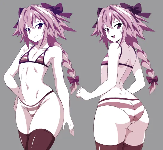 Thumbnail Astolfo's Butt and Bulge: A CuteTraps Delight by pedoro_pedoro