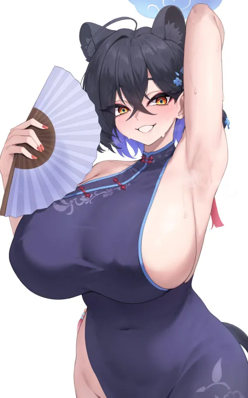 Thumbnail Kaguya Cooling Her Armpits in Kuavera Blue Archive: An Animearmpits Review by llamanatee