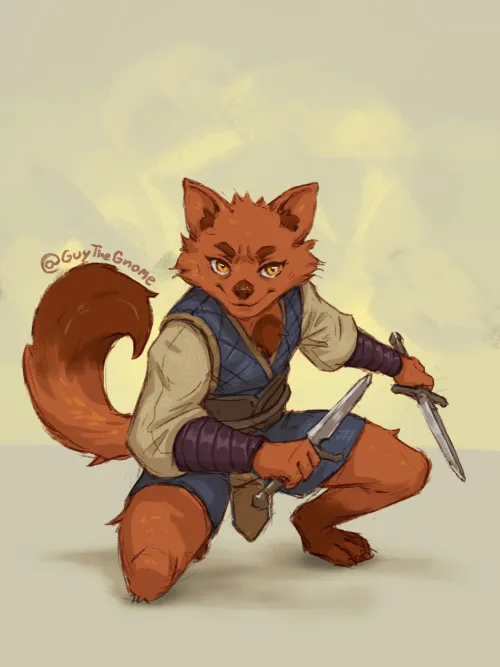 Thumbnail Furry Illustration Repost by GuyTheGnome: A Timeless Creation