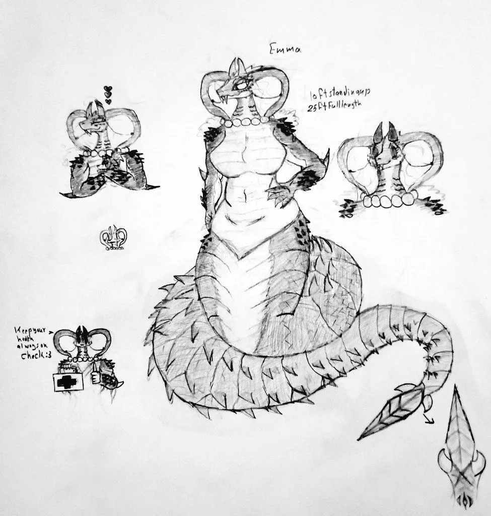 Snek lady since its snektember might be suggestive idfk  by Literally_Sekiro