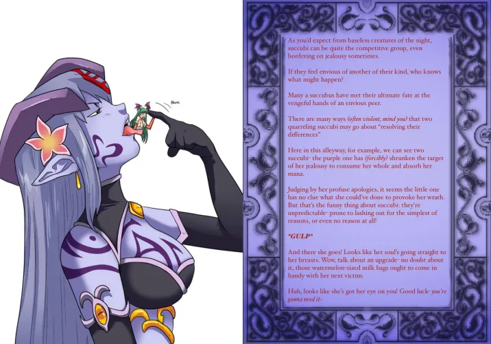 Thumbnail Succubus Envy Femdom Giantess Shrinking Vore Soul Drain Breast Expansion Captions by JitenshaSW | Primary-Original3990 - Hentai Captions