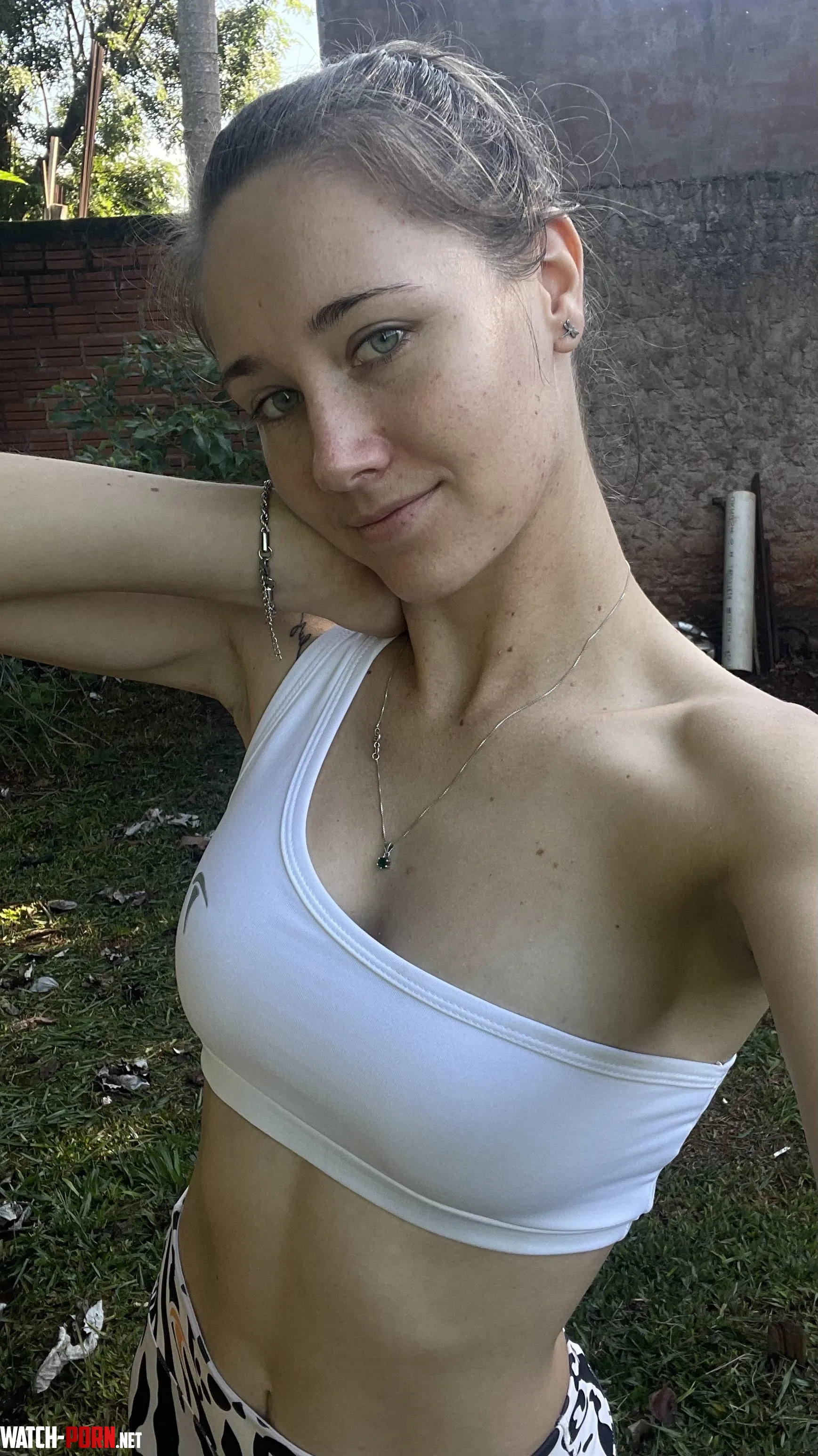 How do I look wearing this white top by GuiltilyMobilize11