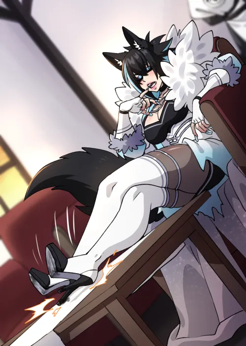 Thumbnail Deathblight Barghest Natasha: A Tale of Unbridled Rudeness by Crescentia Fortuna in the MonsterGirl Category