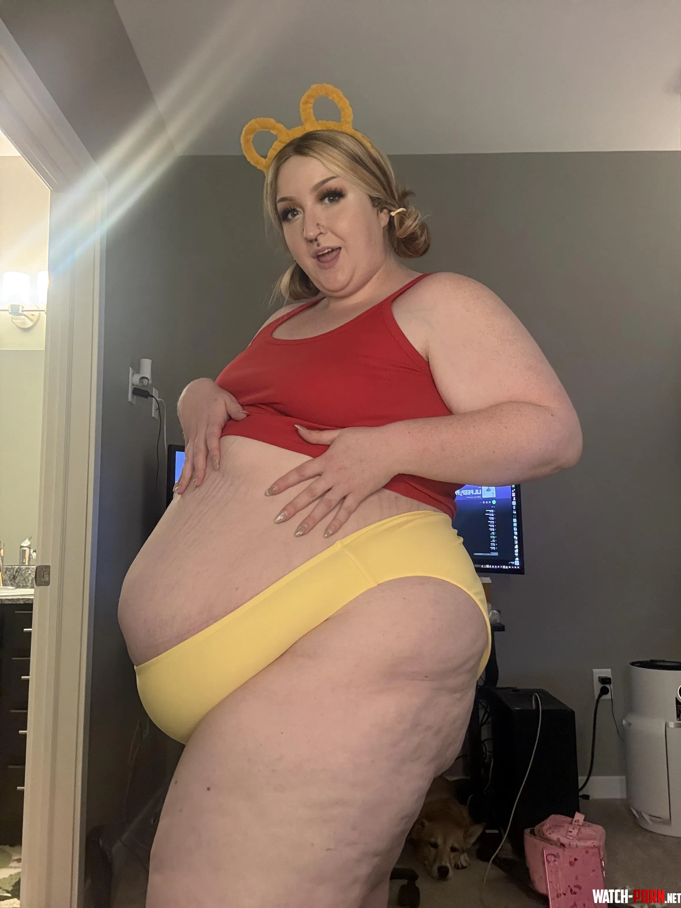 370 pound pooh bear  by Ok_Designer_6734
