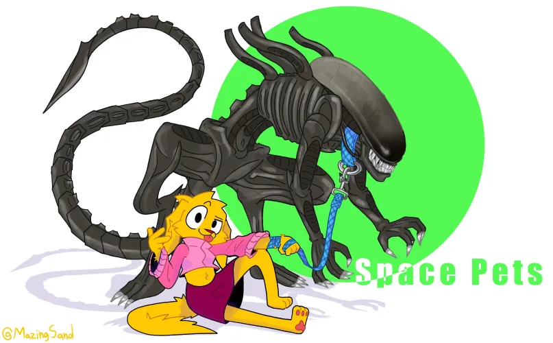 Thumbnail Furry Art of Football's Space Pet by MazingSand: Unleashing Creative Excellence