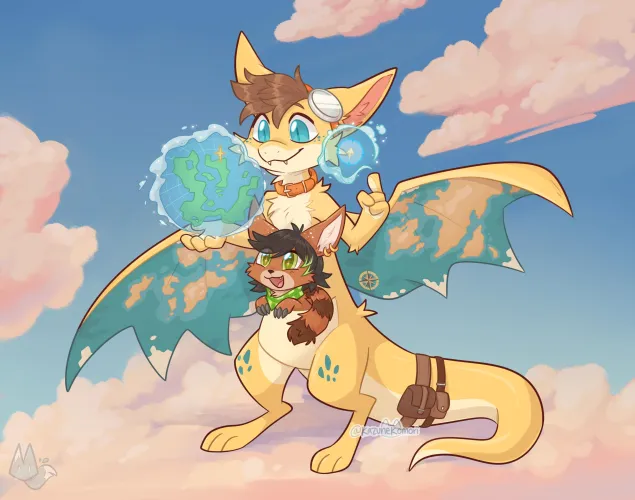 Thumbnail Exploring the Globe: Lemur Feature Art, Created by kazunekomori | Furry Category
