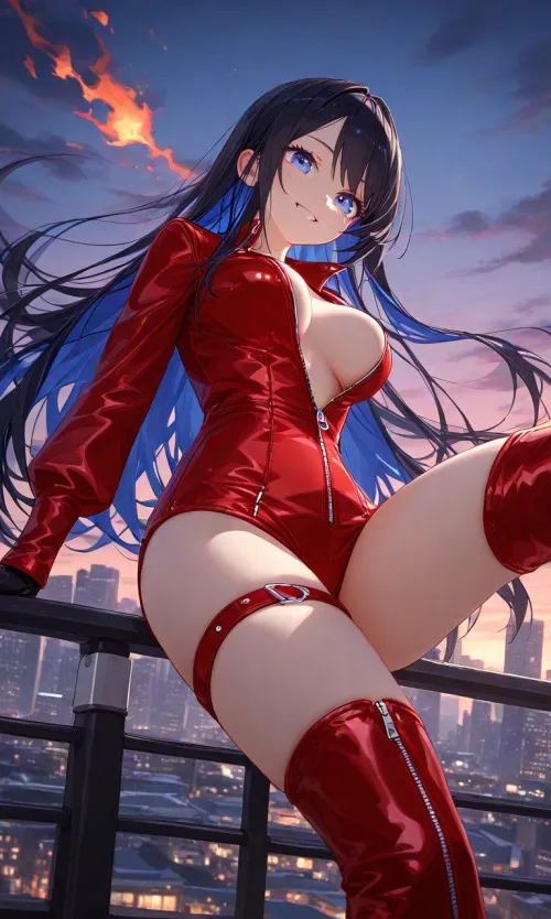 Thumbnail Unzipped Red: A Sensual Tale by Author CheetahSperm18 in the Anime Bodysuits Category