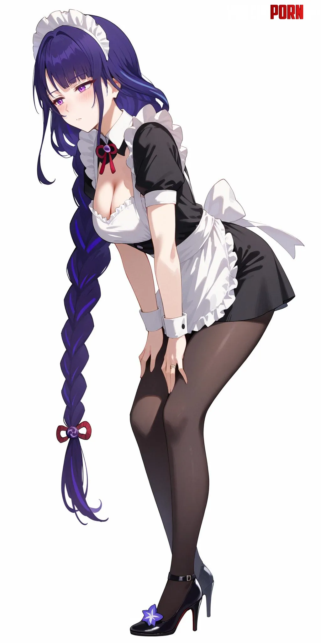 Maid Raiden Genshin Impact by CheetahSperm18