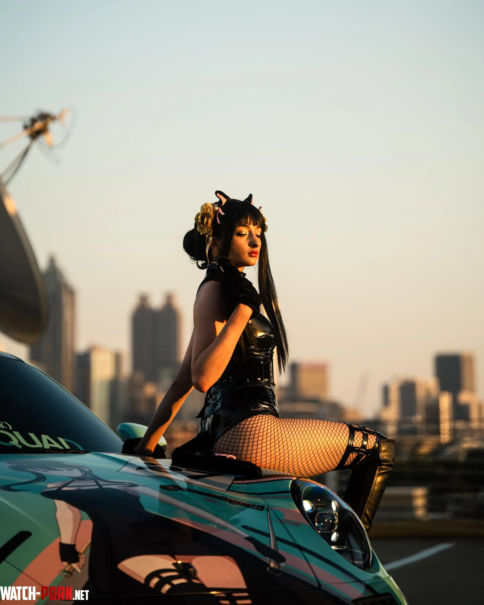 My Cat Yor Forger Cosplay on a YorThemed Porsche by Cplaya_2
