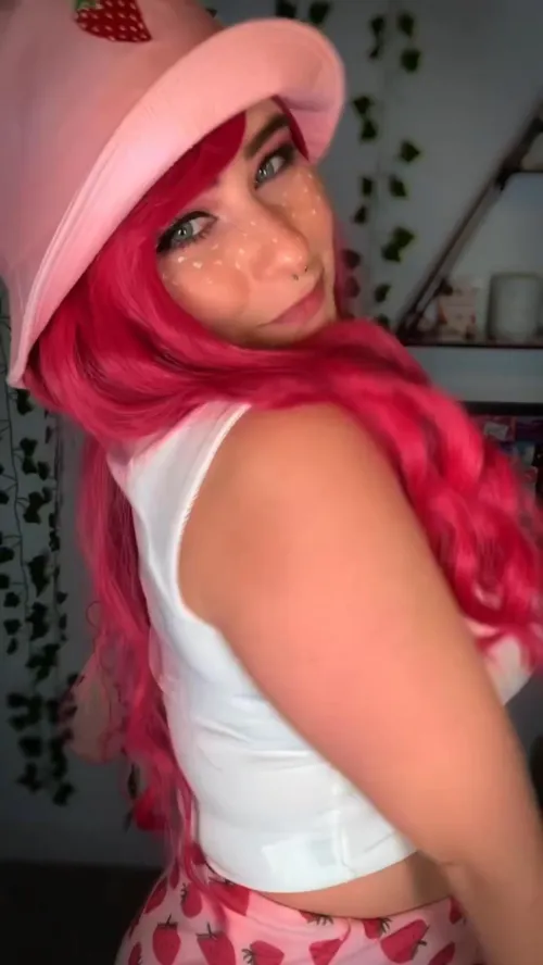 Thumbnail Strawberry Shortcake Inspired Outfit by Reyrevealed: A Fun Twist for Girls with Neon Hair