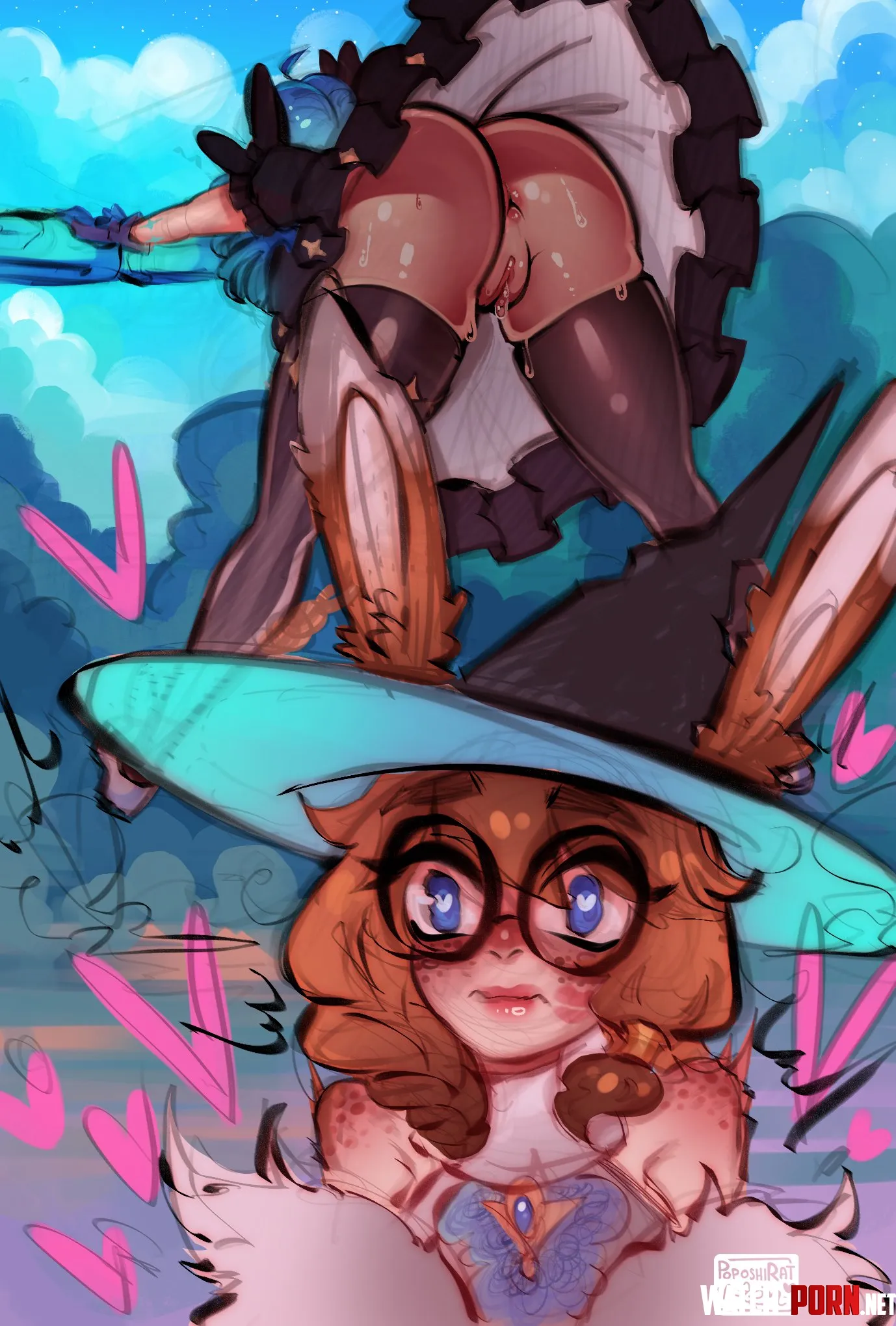 Gwen using her Q for Aurora  Poposhirat  by EdgyMaruchan