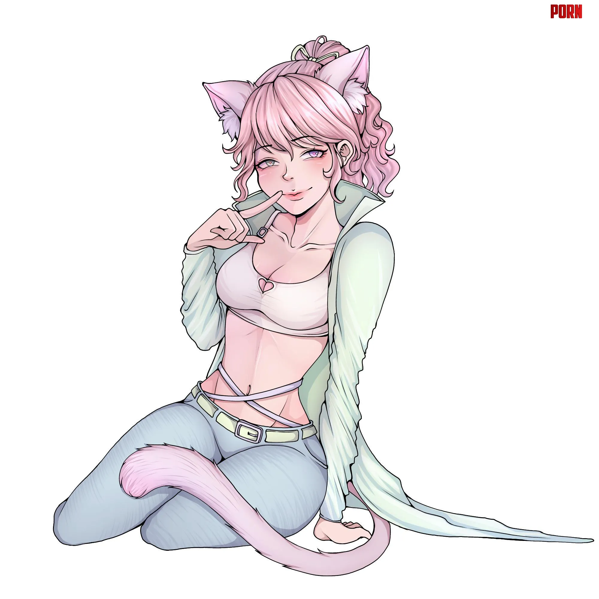 A drawing I did of mysati shes so cutee  by blondilife