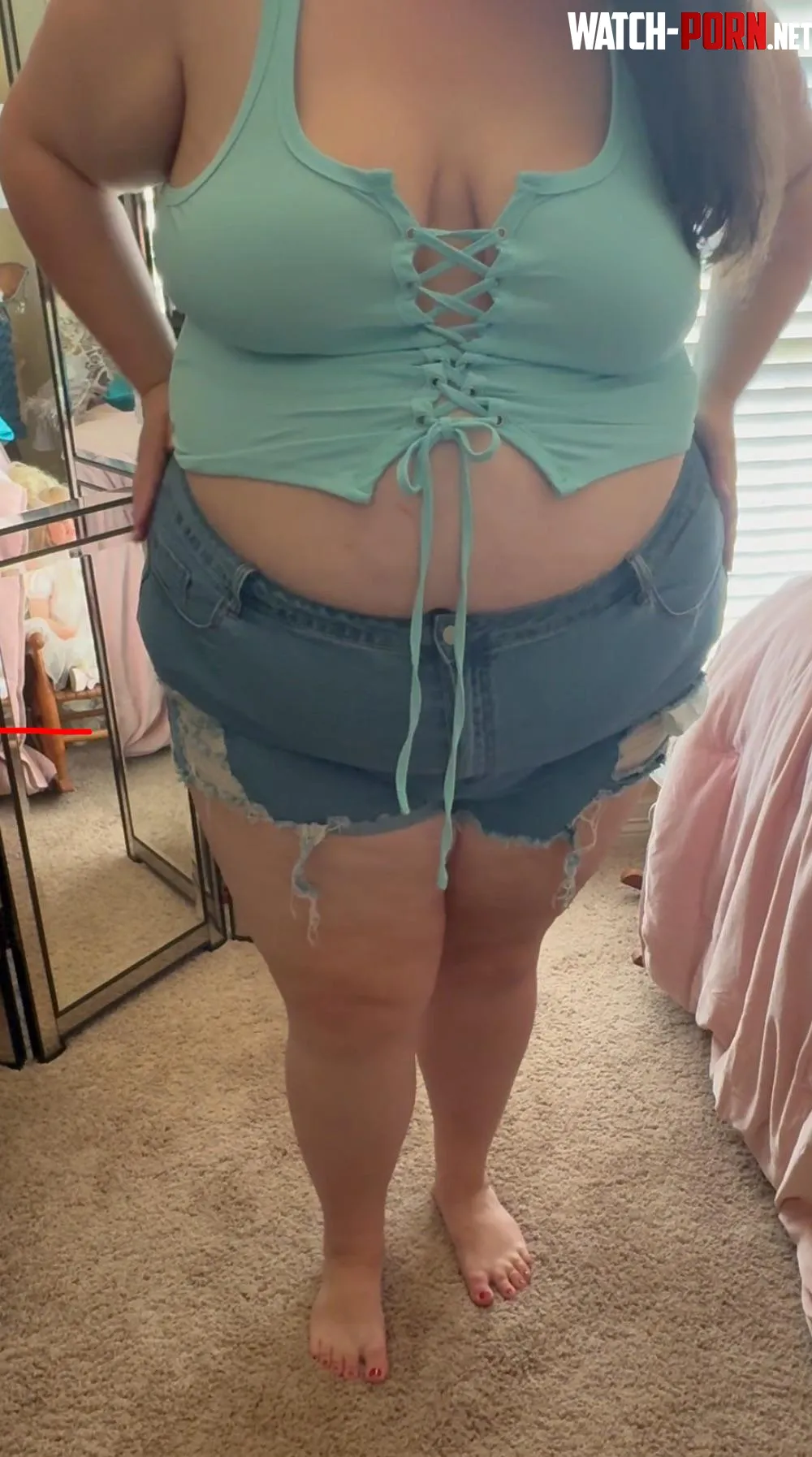 Saying goodbye to summer with one last saucy outfit  by bbwfantasywifey