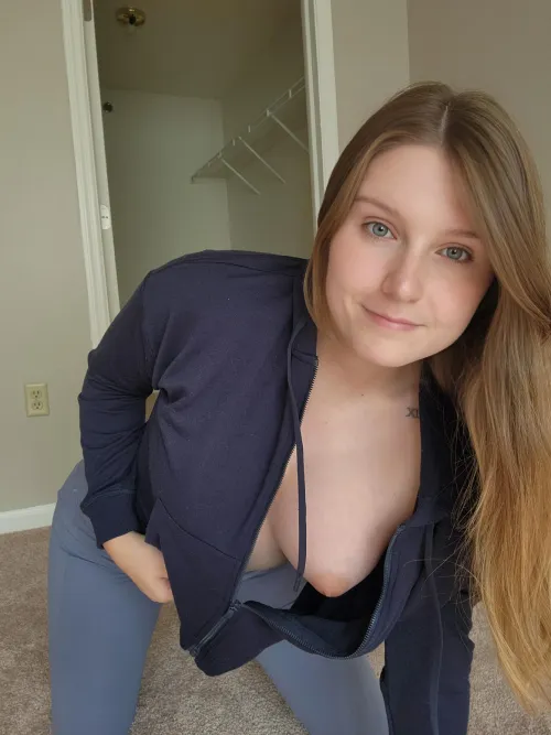 Thumbnail Exploring Intimacy: A Downblouse View in 'Stare Down My Sweatshirt' by reign_rellic