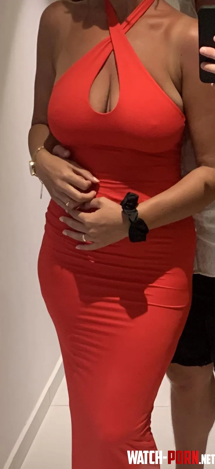 Going out without a bra  by Albaniancouple