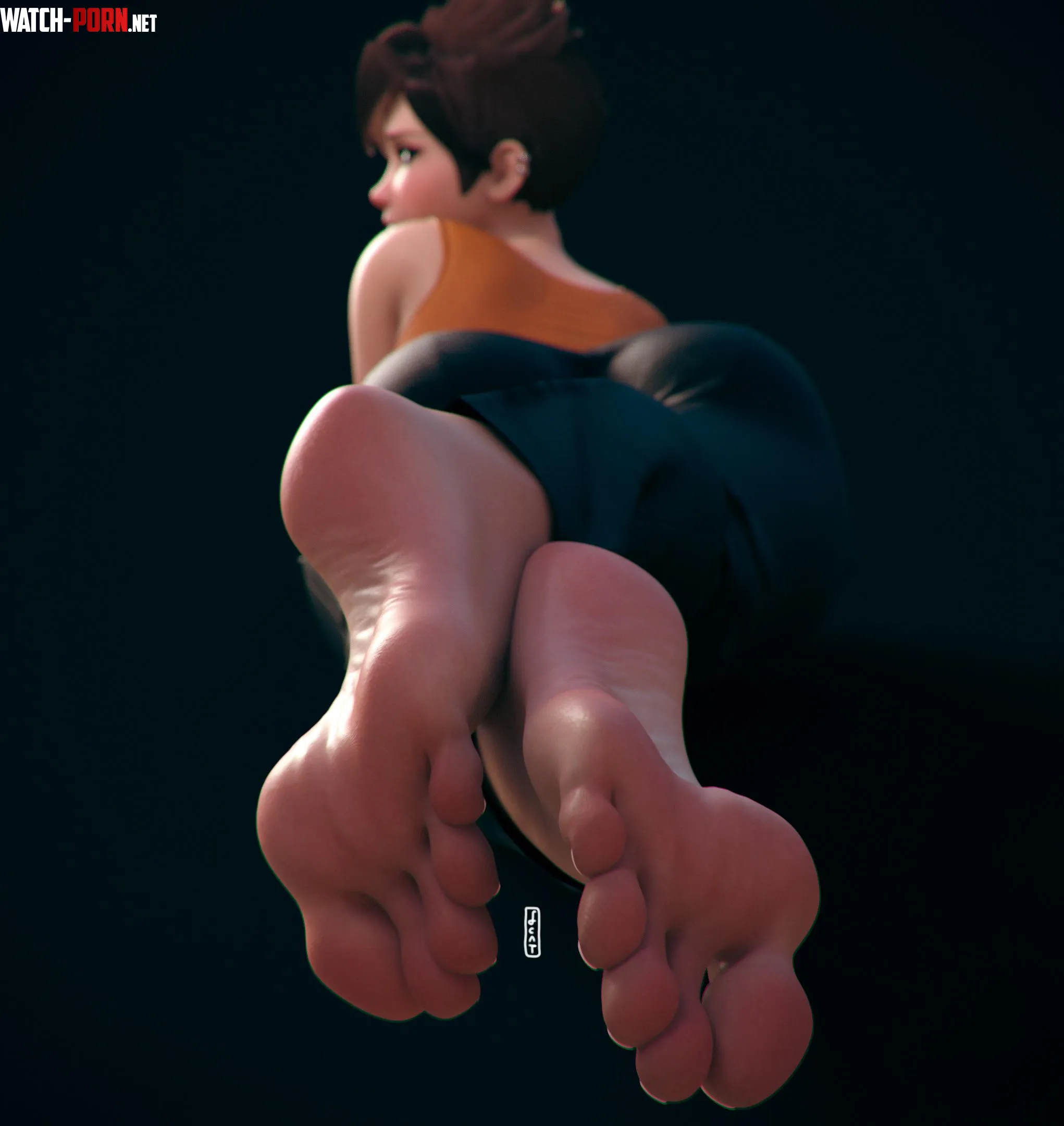 Tracer caught you  Do you guys prefer them big or small feet fcat Overwatch by nsonTed