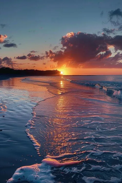 Thumbnail Captivating Sunset Views Over a Canadian Bay Beach by AppropriateTheme1571
